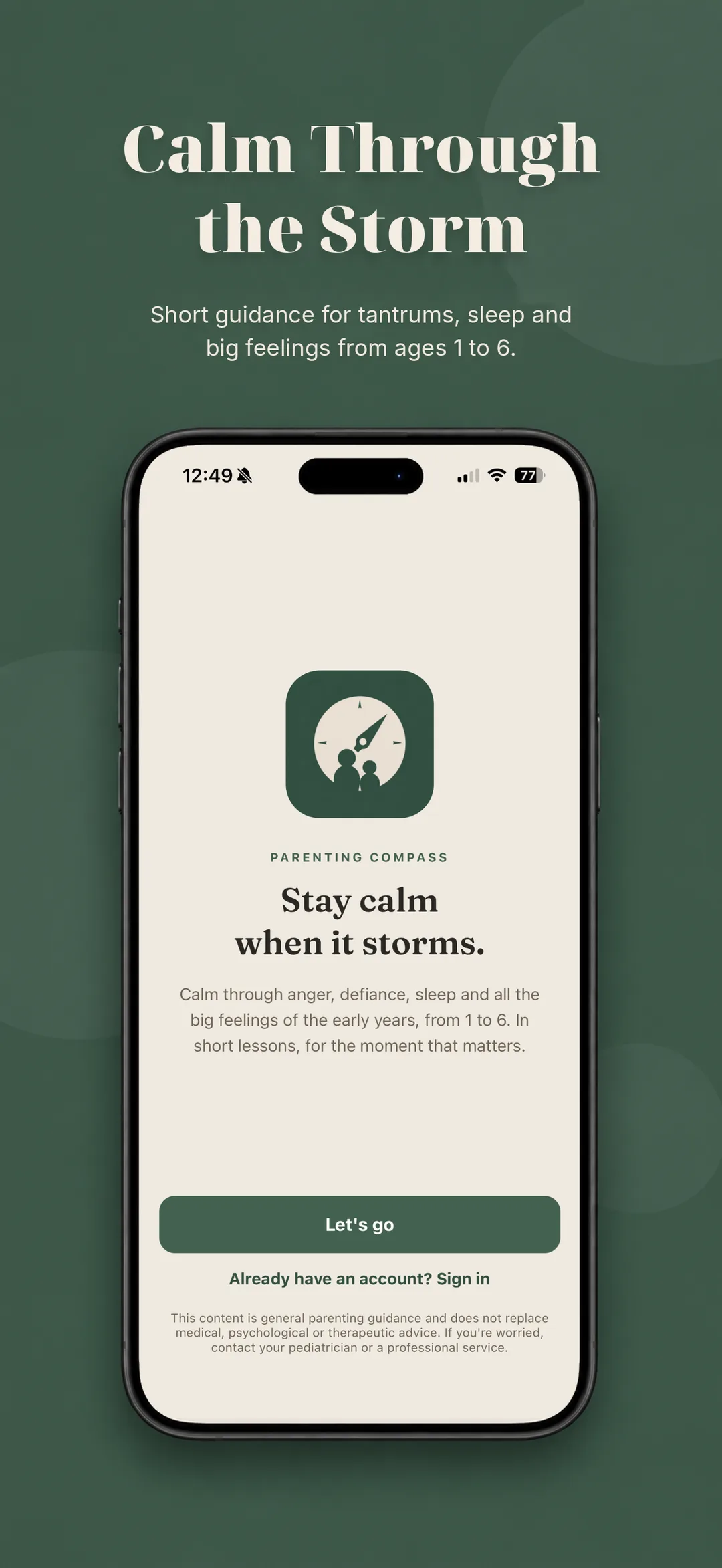 Calm support when it storms