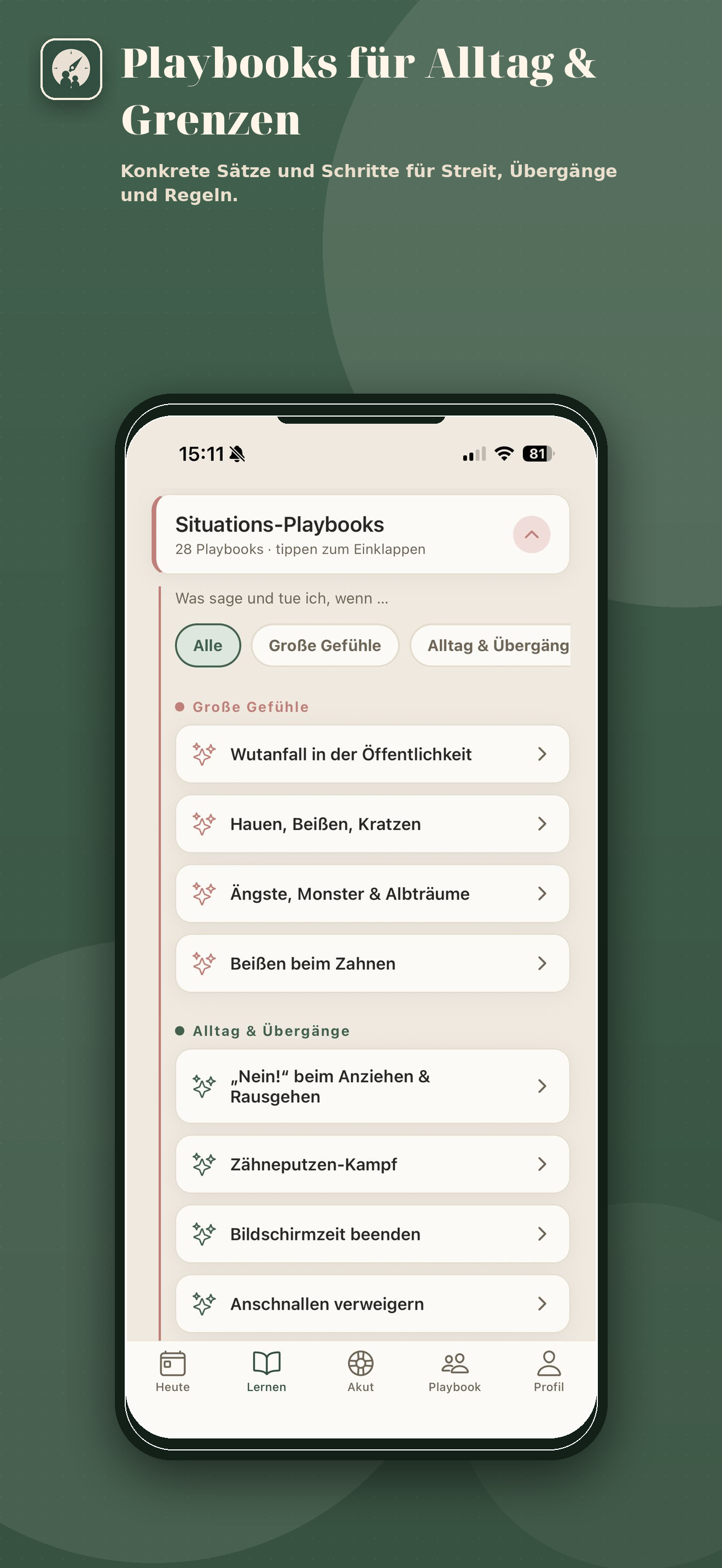 Playbooks für Alltag & Grenzen